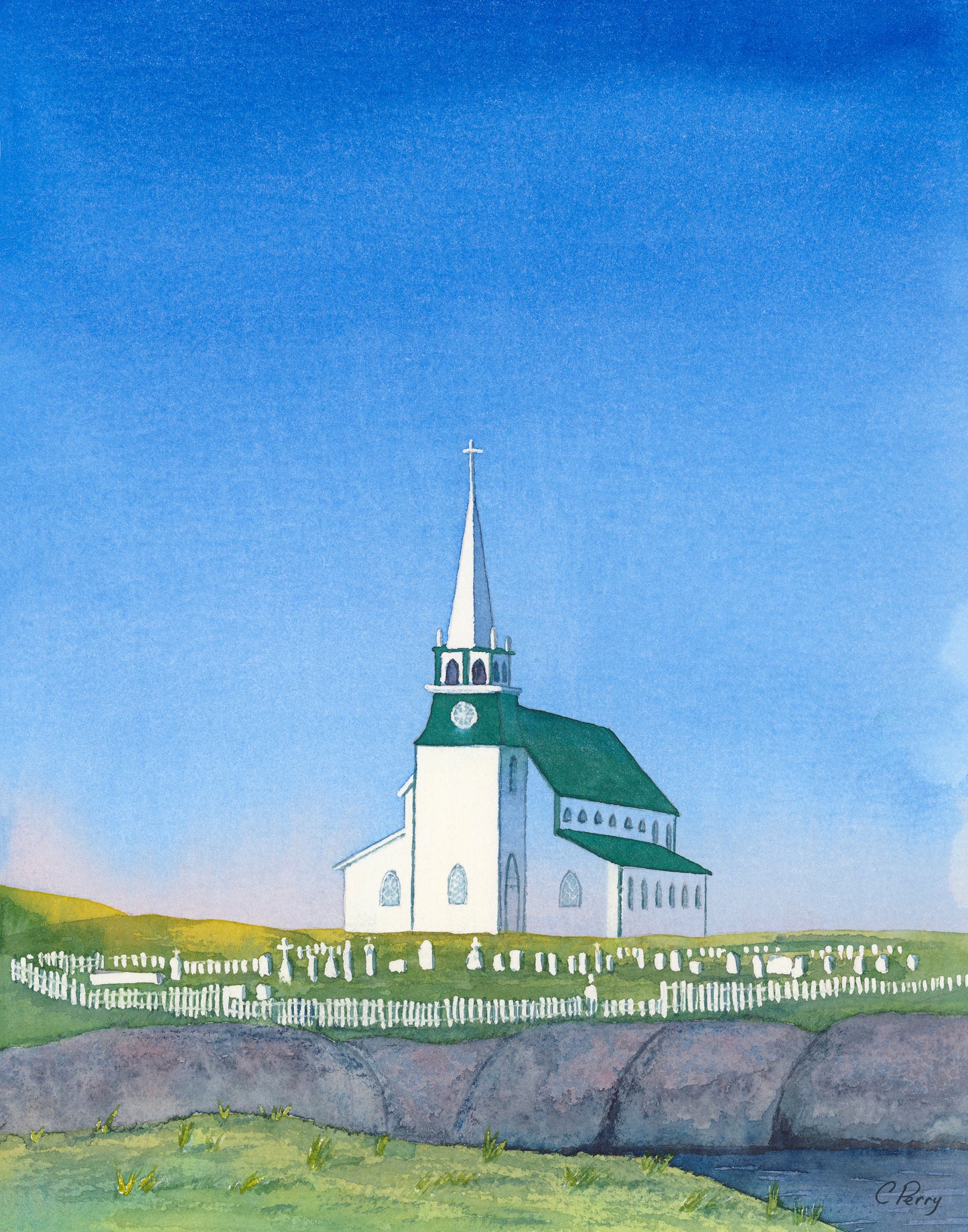 “St. Luke’s” St. Luke’s Church Watercolour Print
